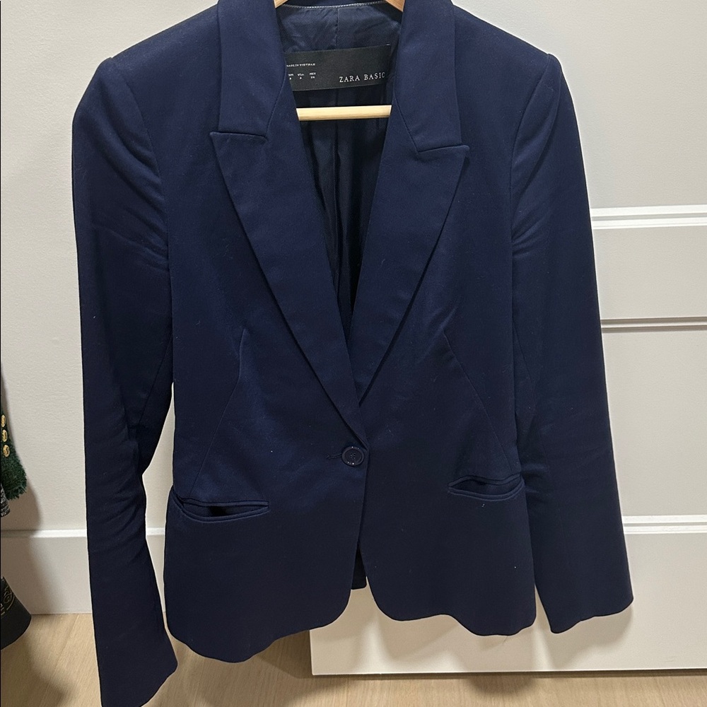 Zara Basic Deep Blue Jacket